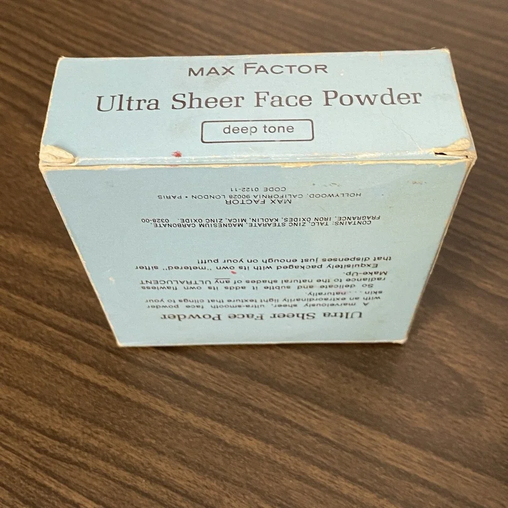 VTG Max Factor UltraLucent Ultra Sheer Face Powder NIB Deep Tone 60s/70s